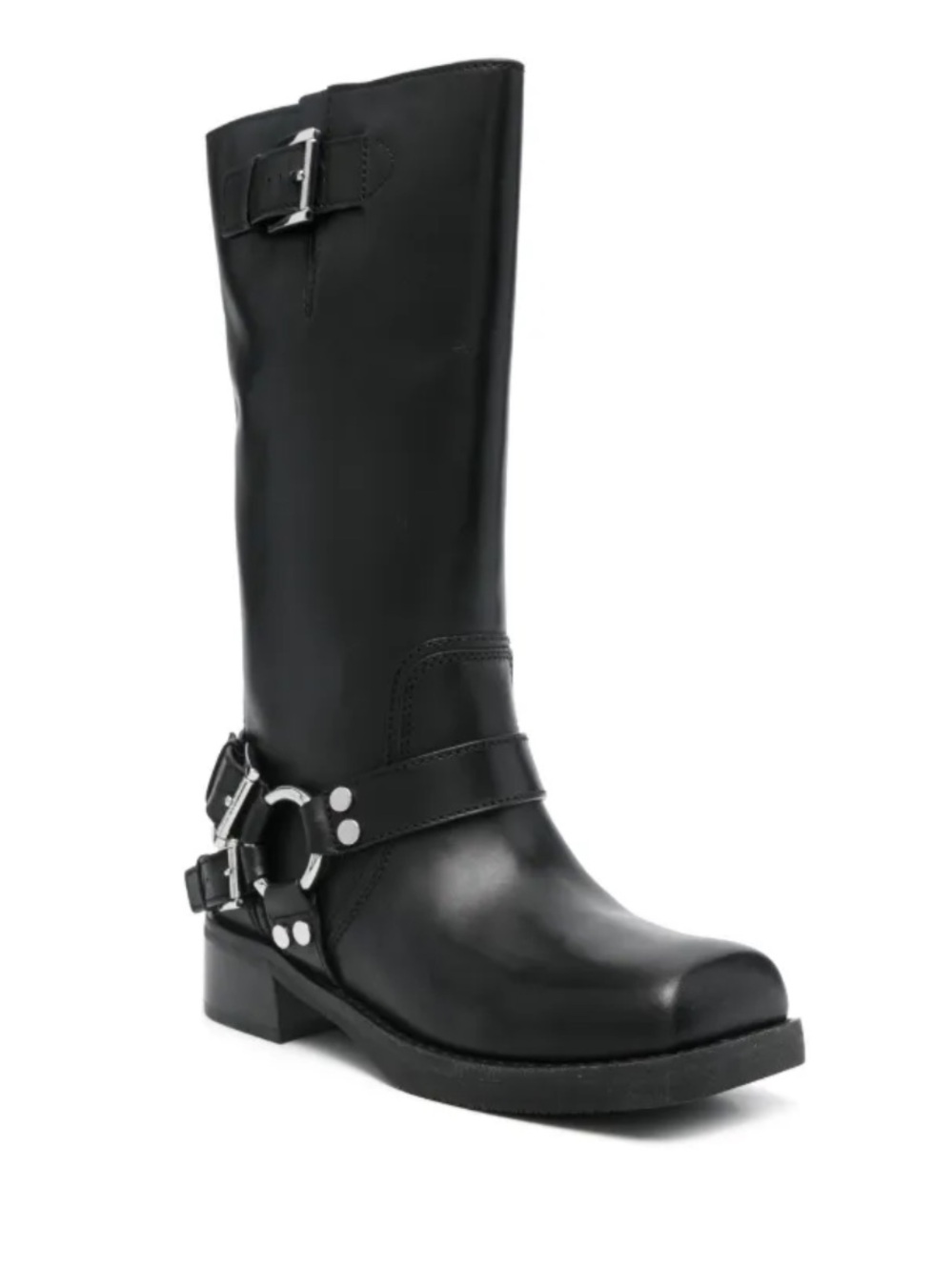 Michael Kors Black Crosby Moto Boots NWT